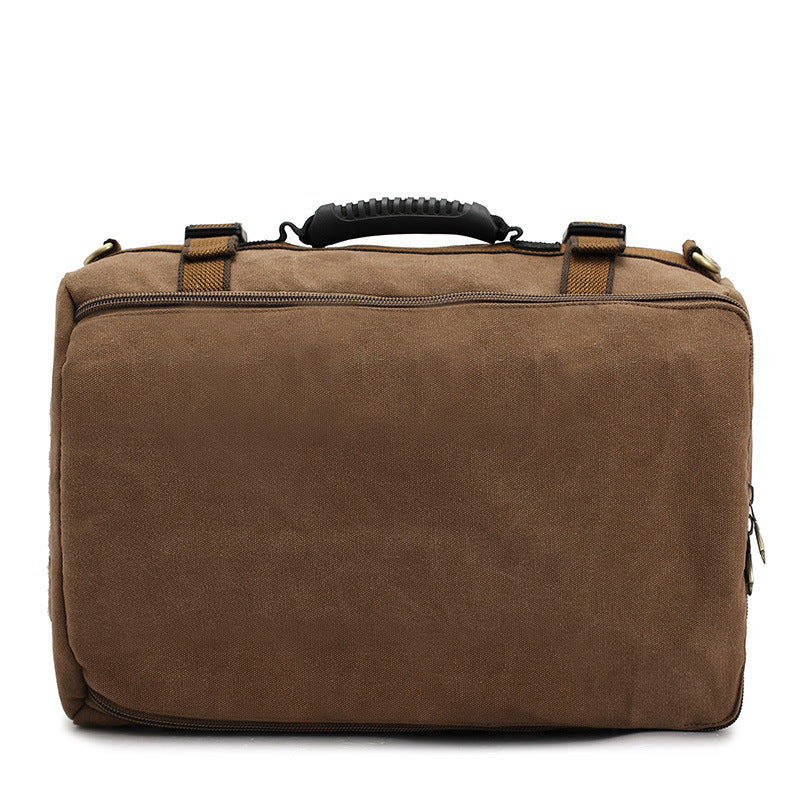 Men Canvas Backpack Huge Travel School Shoulder Computer Backpack Functional Versatile Bags Multifunctional Laptop Bag EX-STOCK Canada