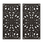 Distressed Carved Wood 2-piece Wall Decor Set EX-STOCK