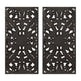 Distressed Carved Wood 2-piece Wall Decor Set EX-STOCK