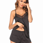 Camisole Lace Shorts Homewear Pajamas Suit For Women - EX-STOCK Canada