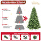 Artificial 6ft Green Christmas Tree With 1339PVC Hard Needle Mixed Branch Tips EX-STOCK Canada 