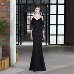 Bride Long Suspender Appreciation Dinner Party Slim-fit Fishtail Skirt Dress EX-STOCK Canada 