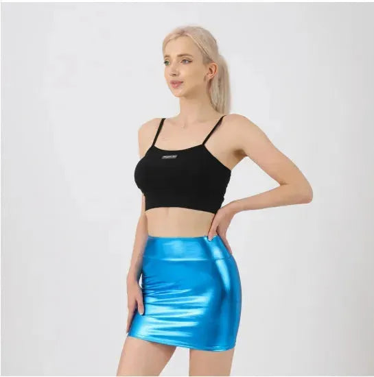 Fashion Hot Girl Hip Mini Faux Leather skirt - EX-STOCK CANADA