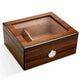 Portable Cedar Wood Humidifying Moisturizing Cigar Box Humidor Case - EX-STOCK CANADA