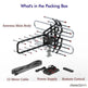TA-851B 360Rotation UV Dual Frequency 45-860MHz 22-38dB Open Antenna Silver EX-STOCK