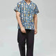 Surgical Gown Printed V-neck Pet Doctor Beauty Hospital Work Clothes Flower Dog Blue EX-STOCK