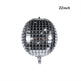 Silver Laser Disco Foil Balloons – Party Decoration Set