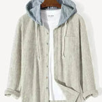 Men's Autumn And Button down Waffle Hoodie Cardigan - EX-STOCK CANADA