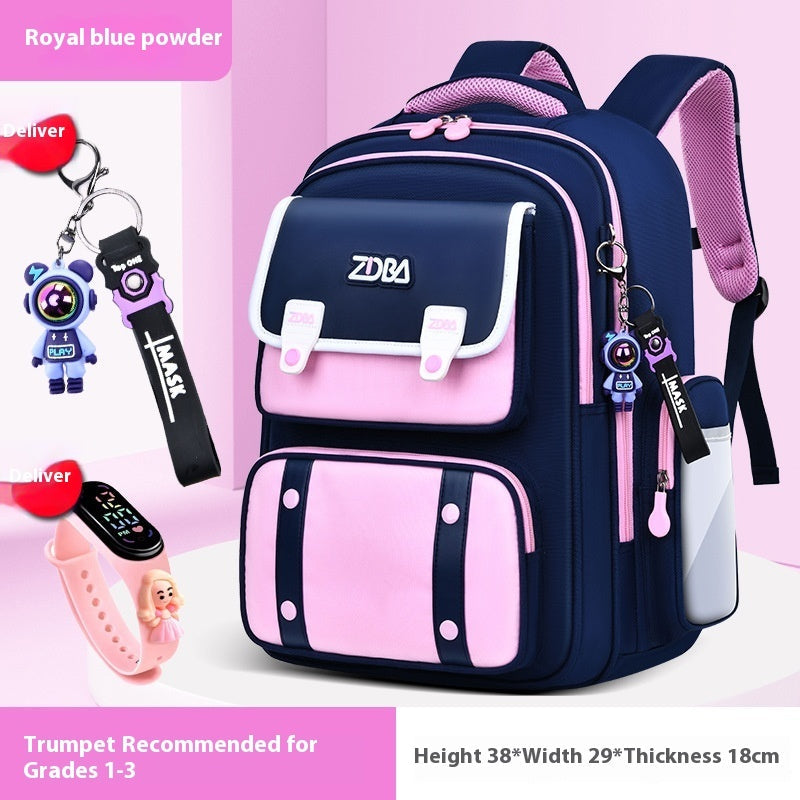 Schoolbag Boy Elementary School Students Three Four To Six Grade EX-STOCK