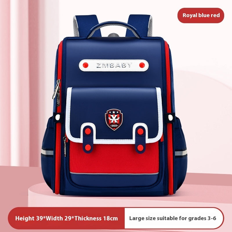 New Sesame Baby Primary School Schoolbag Grade 1-3-6 British Style Boys' Schoolbag Lightweight Girls Backpack EX-STOCK