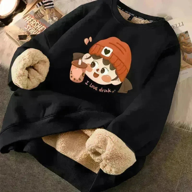 Autumn Winter Fleece-lined thick sweatshirt Pullover top for men - EX-STOCK CANADA