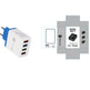4-Port USB Wall Charger with Quick Charge 3.0 – EU, UK & US Plug | Multi-Colour