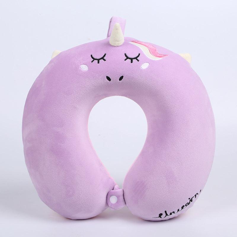 U-shaped Pillow Slow Rebound Memory Foam Neck Pillow Car Travel Afternoon Nap Pillow 