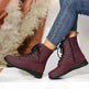 Round Toe Martin Shoes Mid-calf Length Large Size Leather Boots - EX-STOCK CANADA