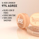 Setting powder compact with 'glow' branding and text highlighting features on a beige background
