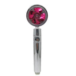 Propeller Driven Shower Head With Stop Button And Cotton Filter Turbocharged High Pressure Handheld Shower Nozzle - EX-STOCK CANADA