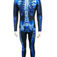 Halloween Long Sleeve Tights See-through Skeleton 3D Printed One-piece EX-STOCK
