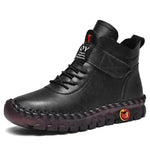 Botas de nieve para mujeres Invierno Cordas calientes Up Boots de tobillo con diseño de hilo de coser Nuevo plataforma sin deslizamiento impermeable zapatos acogedores