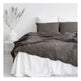 Pure Linen Bed Sheet Duvet Cover Washed Fabric EX-STOCK Canada 