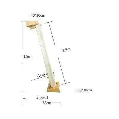 Solid Wood Large Cat Climbing Frame Cat Litter Cat Tree One Cat Shelf - EX-STOCK CANADA