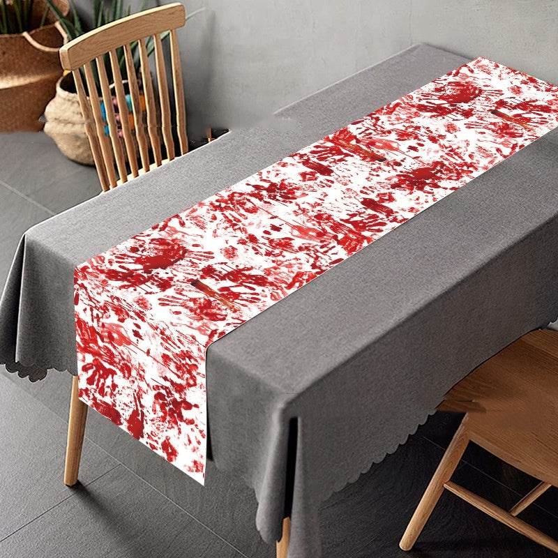 Halloween Horror Bloody Hand Printed Tablecloth Decoration EX-STOCK
