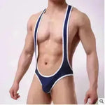 Men's Mesh Breathable One-piece Underwear Bodysuit thong Vest Pants