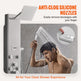 Shower Panel System, 5 Shower Modes, Digital Display Shower Panel Tower, Rainfall, 8 Massage Jets, Tub Spout, 3-Setting Handheld Shower Head 59 Hose, Stainless Steel Wall-Mounted Shower Set EX-STOCK