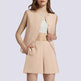 Women's 2-Piece Sleeveless Business Suit Set – High-Waisted Trousers & Button Top | Canada & USA