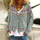 Christmas Abstract Printing Casual Cloak Coat Cardigan Sweater - EX-STOCK CANADA