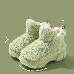 Botas de snelling de cachemir de invierno con plataforma de 6 cm cálida más aterciopel