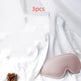 Pink sleep mask on a white fabric background with '3pcs' text above.