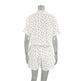 Thin Cotton Printed Comfortable Loose Breathable Short-sleeved Shorts Summer Pajamas Home Wear For Women - EX-STOCK Canada