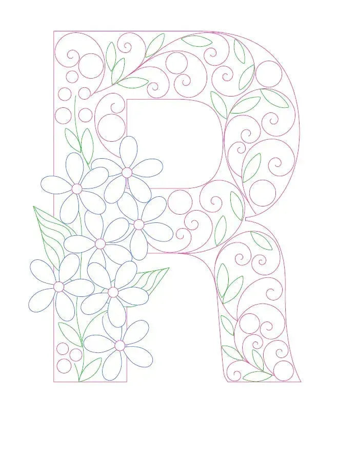 Paper Filigree Painting Kit - Letters - EX-STOCK CANADA