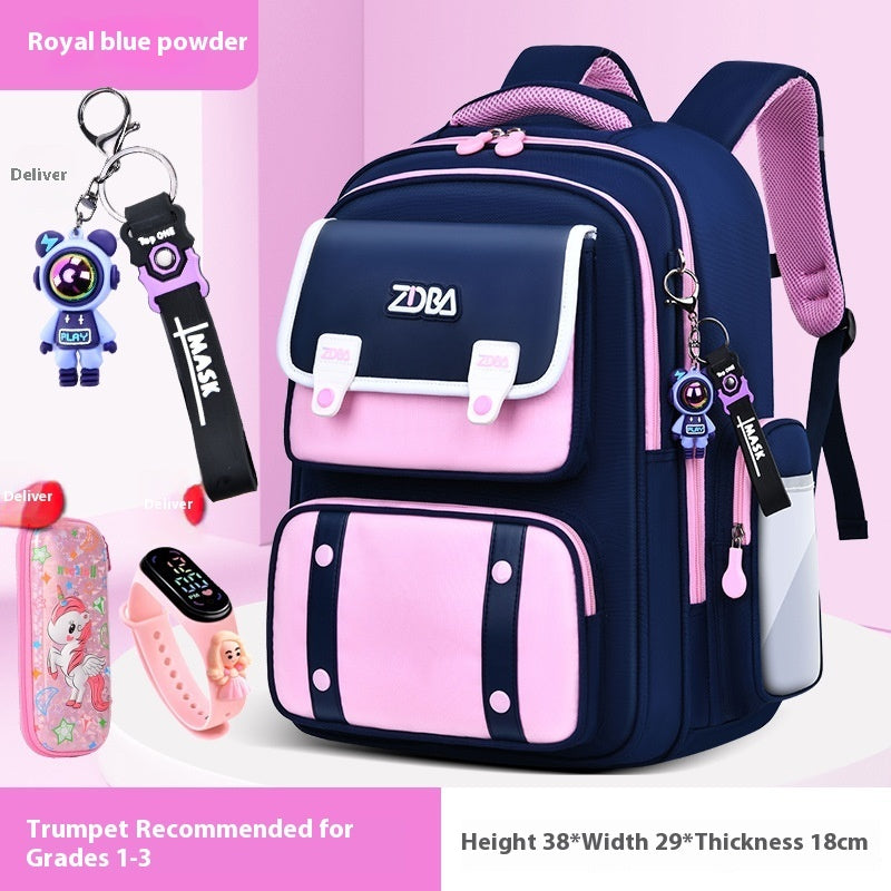 Schoolbag Boy Elementary School Students Three Four To Six Grade EX-STOCK