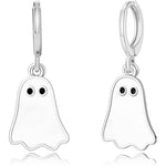 Halloween Ghost Earrings For Women Gold Ghost Huggie Hoop Earrings Halloween Jewelry Cute BOO Halloween Earrings EX-STOCK