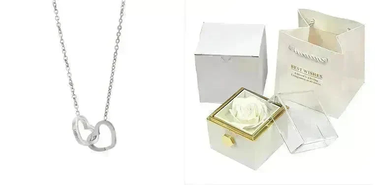 Rotating Soap Flower Rose Gift Box Creative Rotating Rose Jewelry Packaging Box Valentine's Day Gift For Women - EX-STOCK CANADA