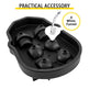 Skull Ice Cube Tray, 6-Grid Skull Ice Ball Maker, Flexible Black Silicone Ice Tray With Lid & Funnel, Skull Ice Cubes In 3 Distinct Patterns For Beverages & Chocolates On Parties & Holidays EX-STOCK