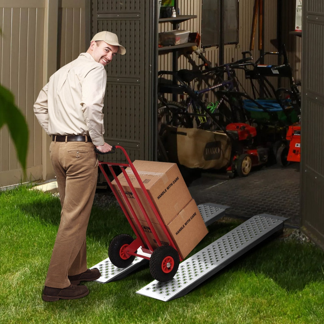 47.2 X 8.5 Aluminum Ramps 880 LBS Capacity Loading Ramps 2PCS EX-STOCK