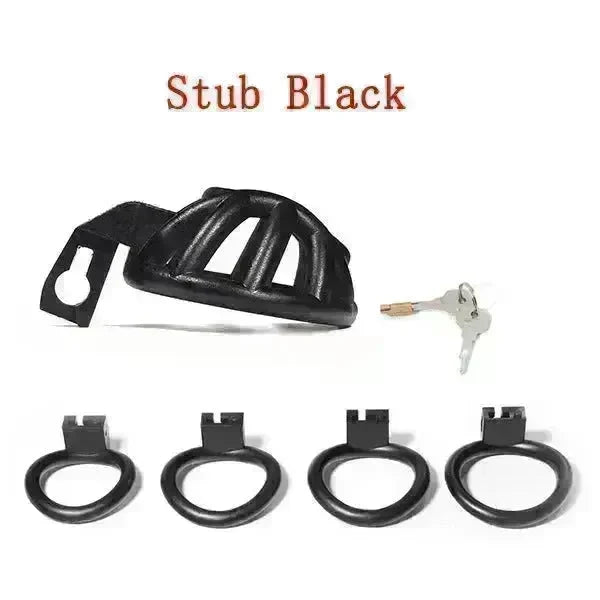 Male BDSM Scrotal Tract Positive And Negative Pole Chastity Lock - EX-STOCK CANADA