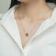 Natural Perfect Circle Strong Light Tahitian Black Pearl Pendant S925 Silver Necklace EX-STOCK Canada 