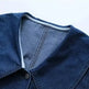 New Long Sleeve Button loose Denim Midi Dress Women - EX-STOCK CANADA