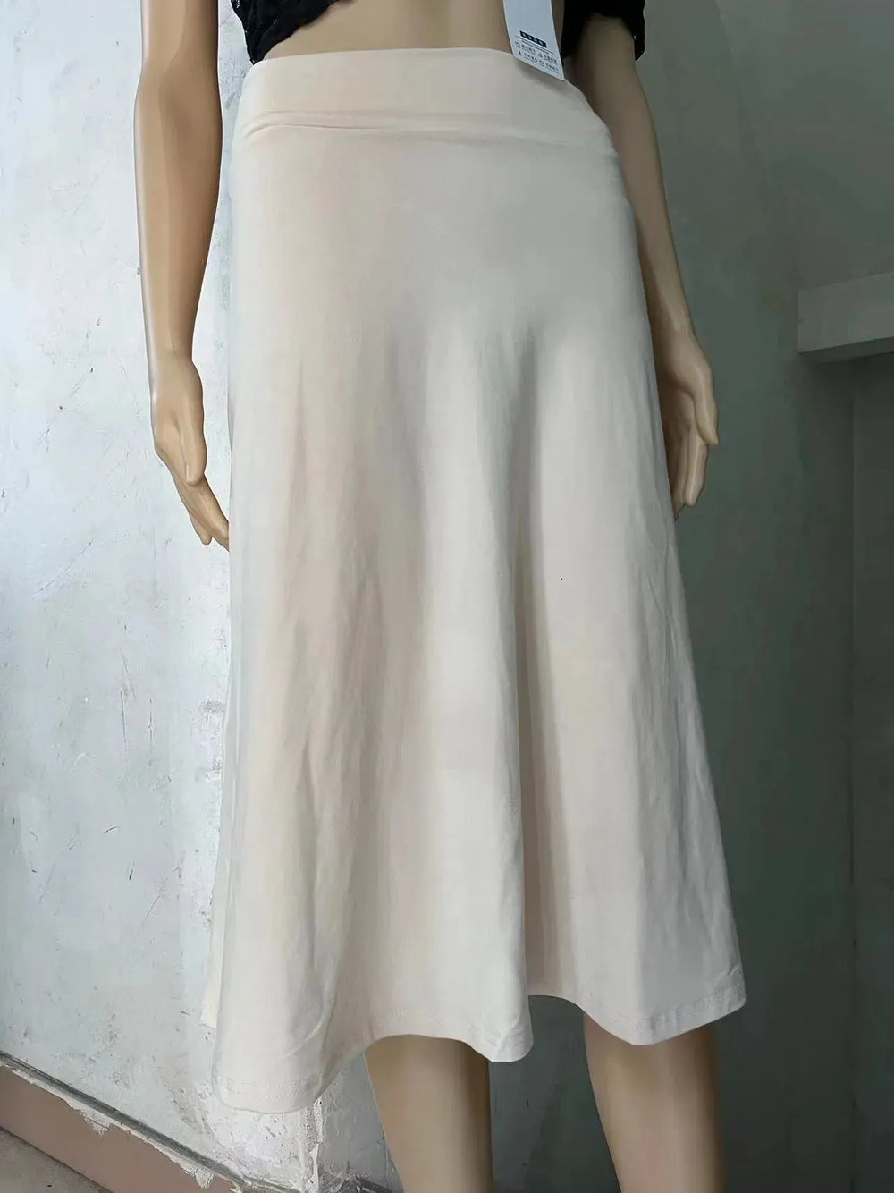 Women's casual High Waist flared Midi Skirt - EX-STOCK CANADA