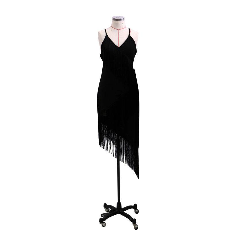 Chic Fashion Sleeveless Backless V-neck Tassel Fringed Dress - EX-STOCK Canada