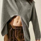 Stylish Cashmere Pullover Front Split Winter Tunic tops for Women - EX-STOCK CANADA