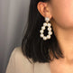 Women's Personality Geometric Pearl Simple Beaded All-match Stud Earrings - EX-STOCK CANADA