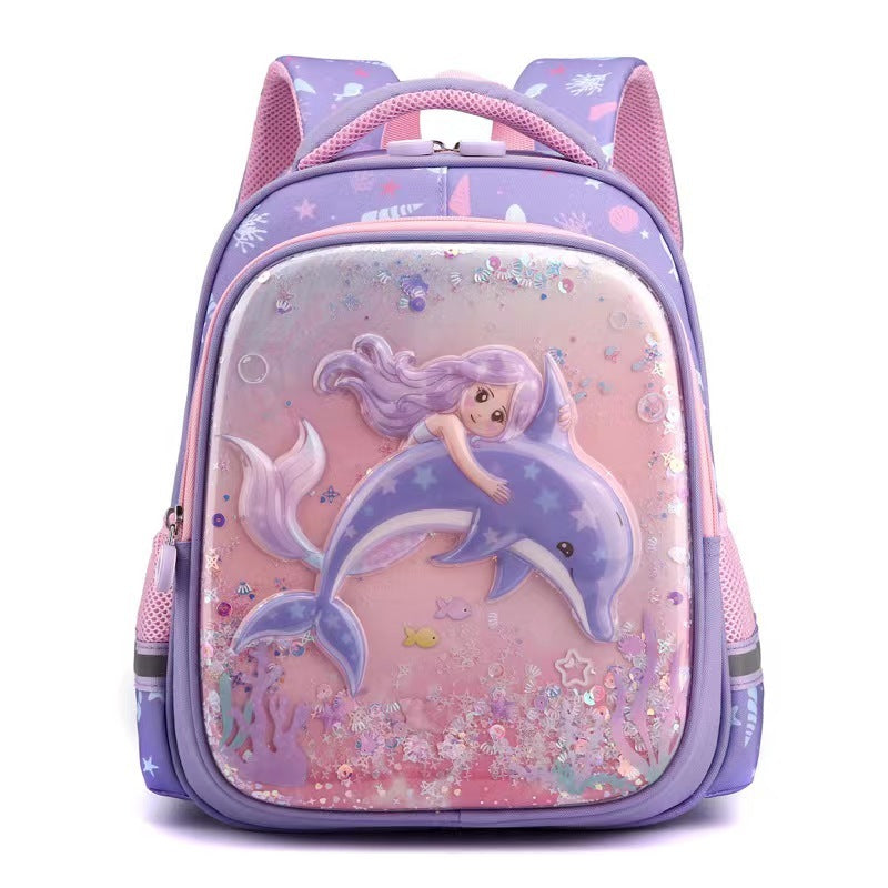 Decompression Waterproof Good-looking Mermaid Children Backpack EX-STOCK