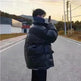 Winter Men's Down Cotton-padded Winter Coat Thick Black Puffer Jacket - EX-STOCK CANADA
