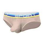 Silk Quick dry Breathable Ball sack Briefs with Pouch underwear men.