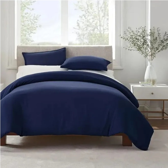 Serta Simply Clean Pleated Duvet Cover Queen EX-STOCK Canada 