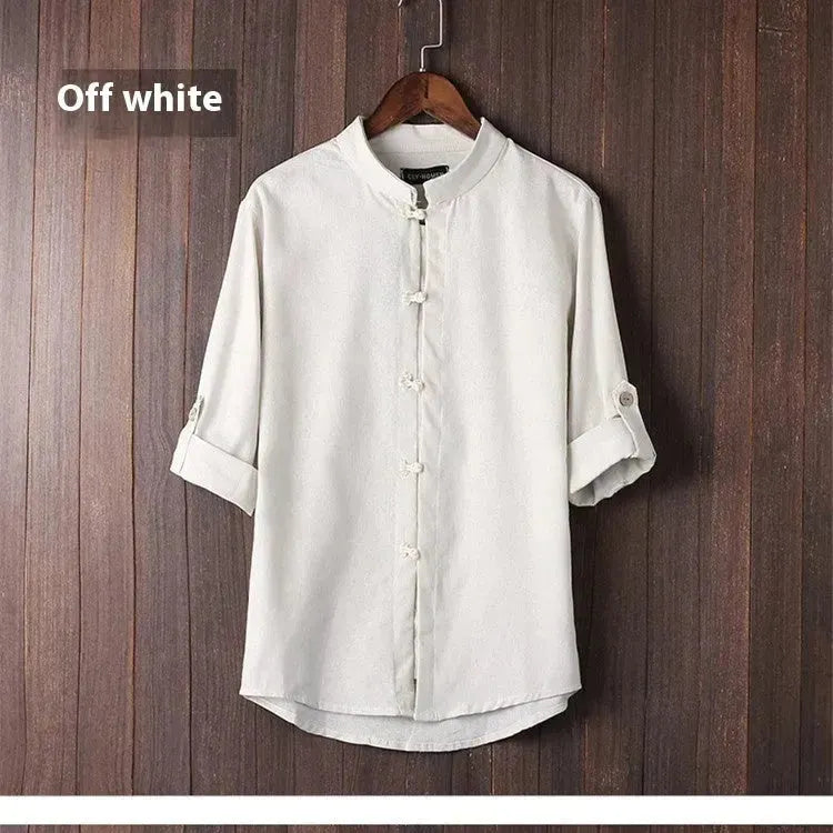 Men's Linen Vintage Plus Size Shirt - EX-STOCK CANADA